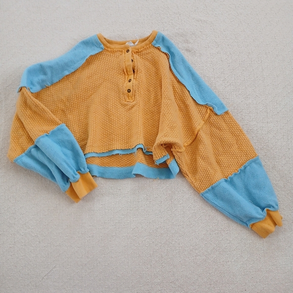 Urban Outfitters Tops - out from under ♡ cropped felt & waffle knit long sleeve top